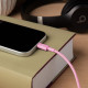 Przewód pleciony Beats USB-C na USB-C (1,5 m) - turboróżowy