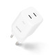 Ładowarka GaN 100W 2xUSB-C biała