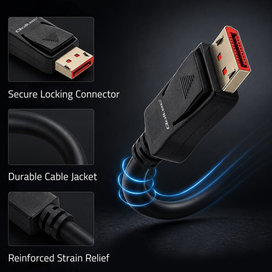 Kabel DisplayPort M/M v2.1 | 40G | 0.5m 