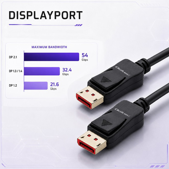Kabel DisplayPort M/M v2.1 | 54G | 3m 
