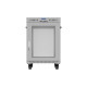 Szafa instalacyjna rack stojąca 19 cali 15U 600x600 drzwi perforowane LCD (Flat pack) szara