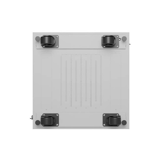 Szafa instalacyjna rack stojąca 19 cali 15U 600x800 drzwi perforowane LCD (Flat pack) szara