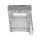 Szafa instalacyjna rack stojąca 19 cali 15U 600x800 drzwi perforowane LCD (Flat pack) szara
