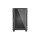 Szafa instalacyjna rack stojąca 19 cali 18U 600x600 drzwi przeszklone (Flat pack) czarna