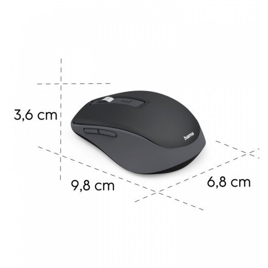 Mysz bezprzewodowa multi device WM-450 czarna