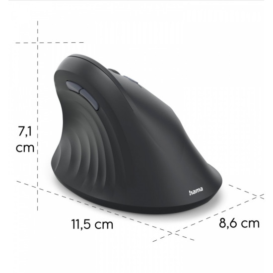 Mysz ergonomiczna multi device EWM-600 czarna