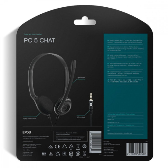 PC5 CHAT - Słuchawka stereo - Mini Jack 