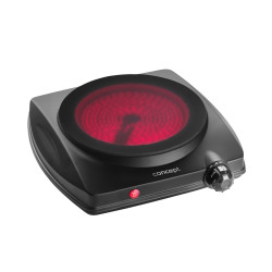 Kuchenka elektryczna jednopalnikowa 1250W VE3065 czarna 