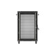 Szafa instalacyjna rack stojąca 19 cali 18U 600x800 drzwi przeszklone (Flat pack) czarna
