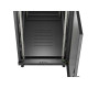 Szafa instalacyjna rack stojąca 19 cali 27U 600x1000 drzwi perforowane (Flat pack) czarna