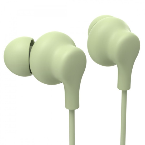 Słuchawki dokanałowe curly usb-c zielone