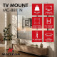 Uchwyt do TV max 65 kg MC-881 N 