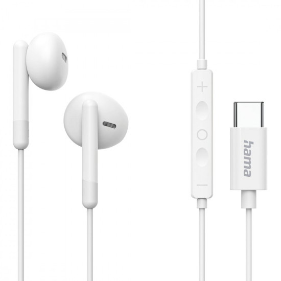 Słuchawki douszne classy usb-c białe