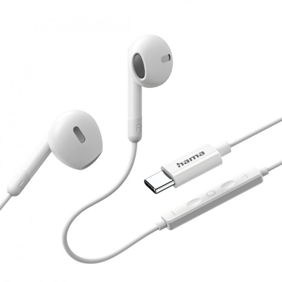 Słuchawki douszne classy usb-c białe