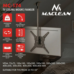 Uchwyt sufitowy dla telewizora MC-174