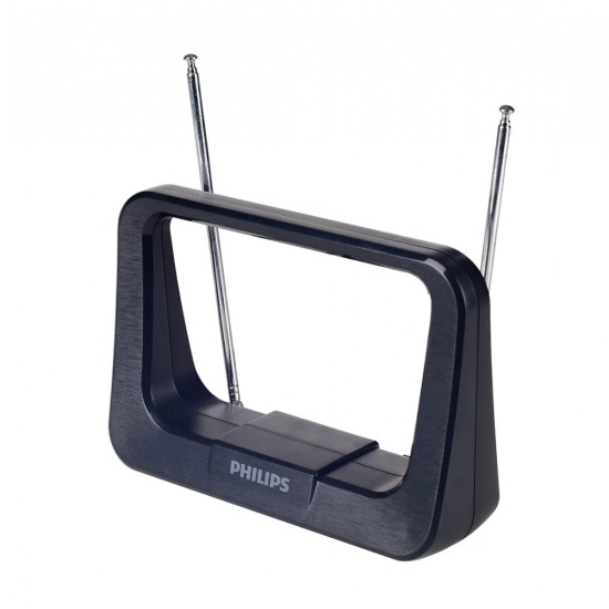 Antena wewnętrzna TV z przewodem koncentrycznym 1.8m, 75Ohm, Filtr 3G/4G, DVB-T/T2