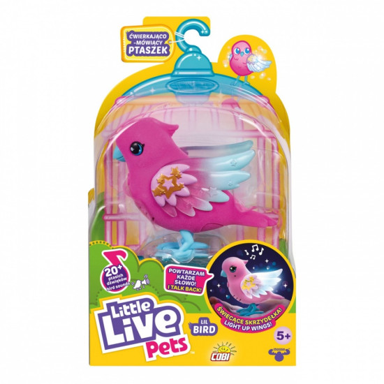 Figurka interaktywna Little Live Pets - Ptaszek różowy