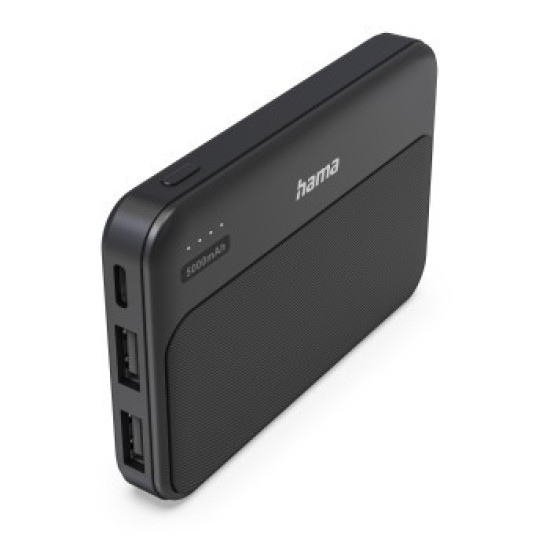 Power pack 5000 mAh 2xUSB-A antracyt 