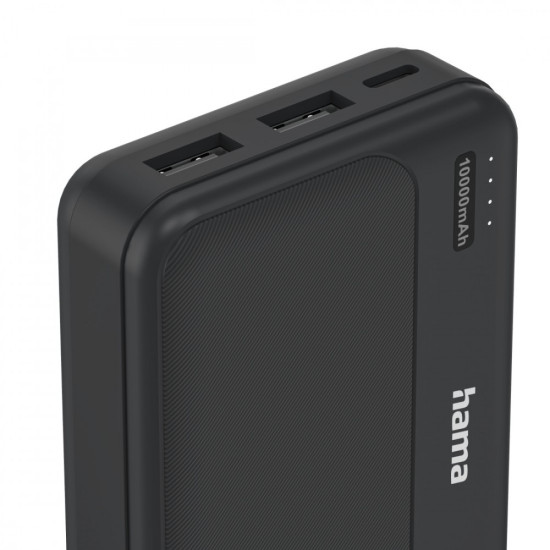 Power pack 10000mAh 2xUSB-A antracyt