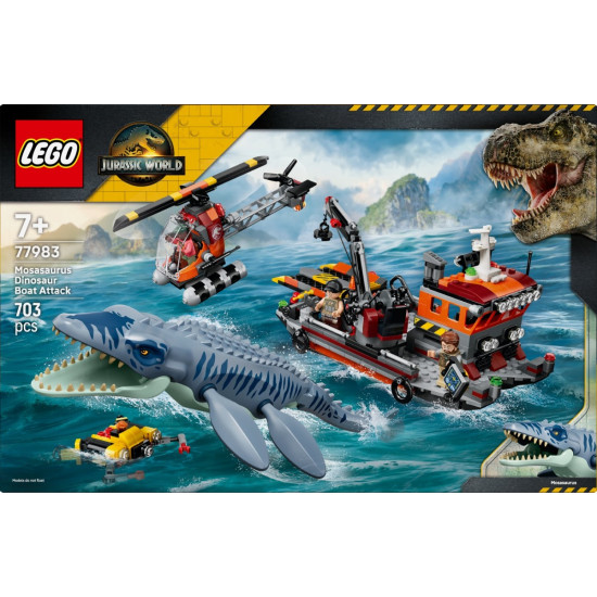 Klocki Jurassic World 77983 Atak mozazaura na łódź
