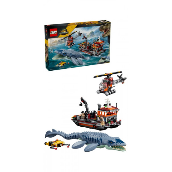 Klocki Jurassic World 77983 Atak mozazaura na łódź