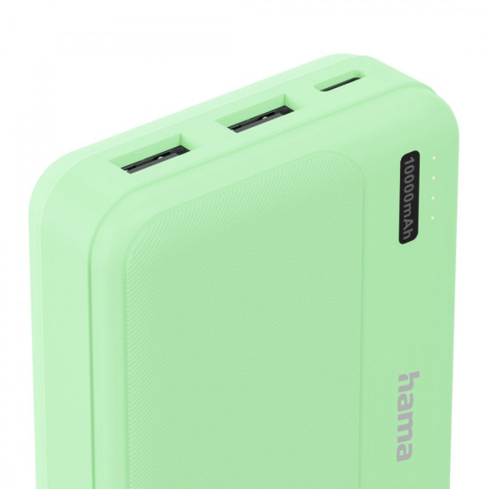 Power pack 10000mAh 2xUSB-A zielony 