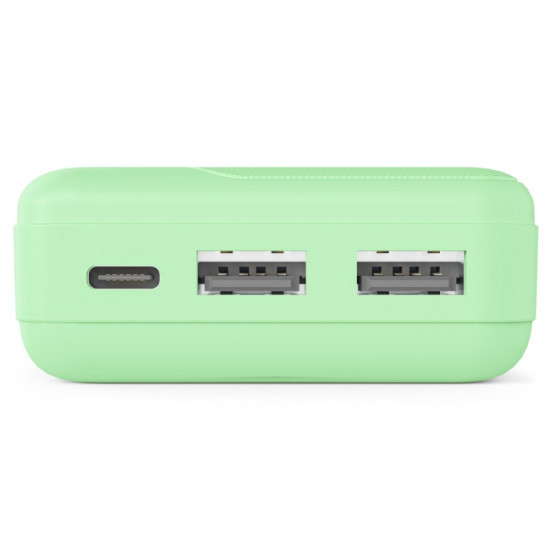 Power pack 10000mAh 2xUSB-A zielony 