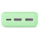 Power pack 10000mAh 2xUSB-A zielony 