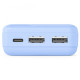 Power pack 10000 mAh 2xUSB-A niebieski 