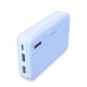 Power pack 10000 mAh 2xUSB-A niebieski 