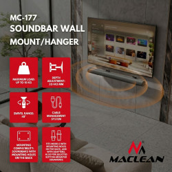 Uchwyt ścienny na soundbar MC-177 