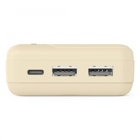 Power pack 20000 mAh 2xUSB-A piaskowy 