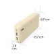 Power pack 20000 mAh 2xUSB-A piaskowy 