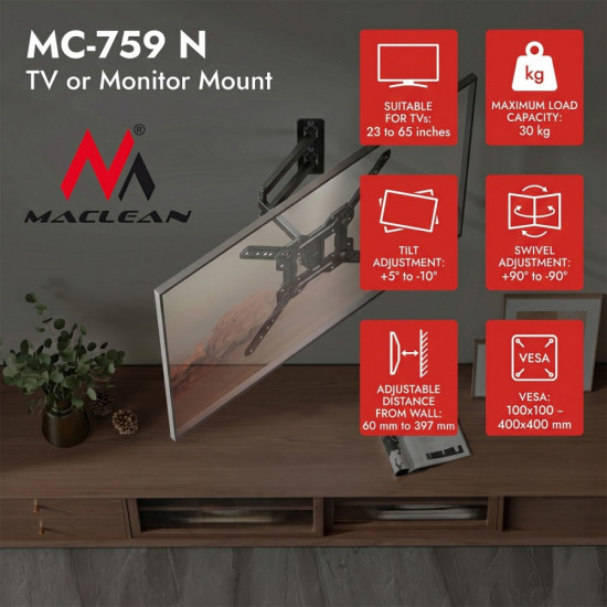 Uchwyt do TV max 23-65 cali MC-759 N 