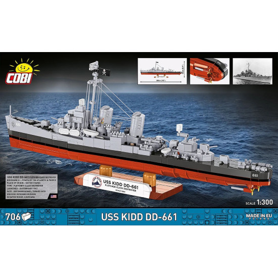 Klocki USS Kidd DD-661 