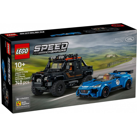 Klocki Speed Champions 77264 Jaguar Project 7 i Land Rover Defender