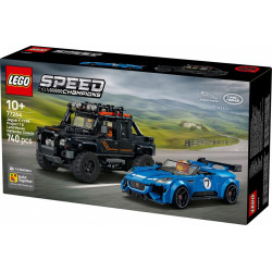 Klocki Speed Champions 77264 Jaguar Project 7 i Land Rover Defender