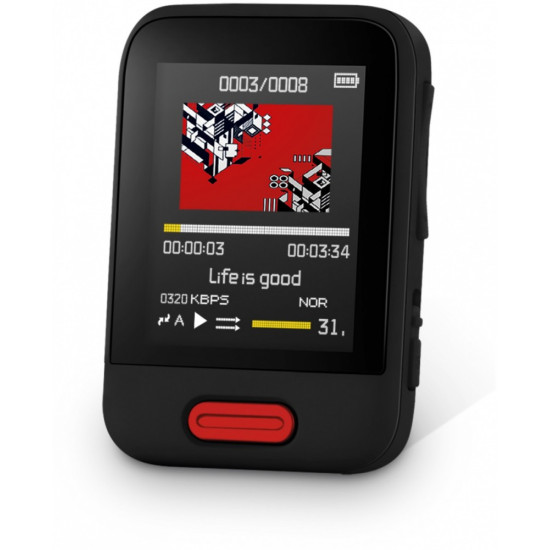Odtwarzacz MP3 NP4 SFP 7716BK 16GB Bluetooth wyświetlacz 1,8 cali