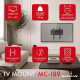 Uchwyt do TV czarny max 45 kg MC-189 