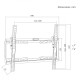 Uchwyt do TV czarny max 45 kg MC-188 