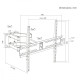 Uchwyt do TV czarny max 40 kg MC-192 
