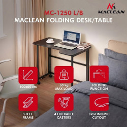 Składane biurko mobline MC-1250 L/B 