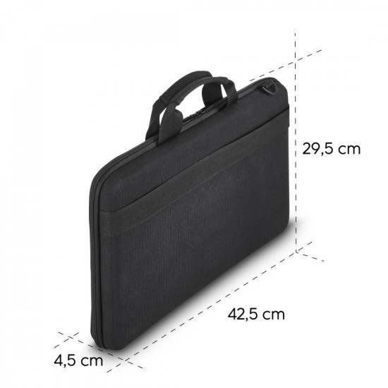 Torba do laptopa hardcase 16,2 cala czarna 