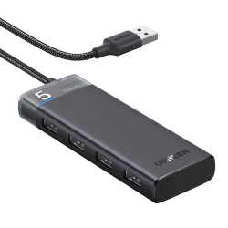 HUB USB-C CM653 1x USB-C 4x USB-A - szary 