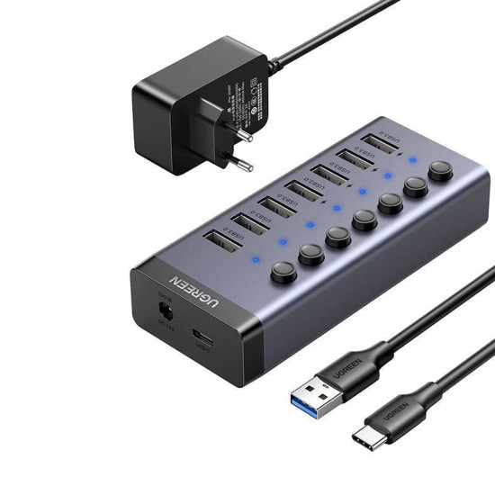 HUB USB 3.0 7X USB 3.0 5GBS szybkie ładowanie 
