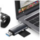 Czytnik kart USB 3.0 + USB-C SD I microSD 