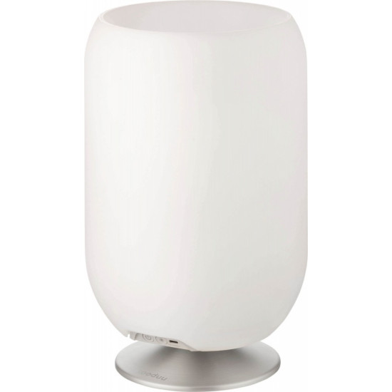 Lampa LED z głośnikiem i coolerem na napoje Atmos silver