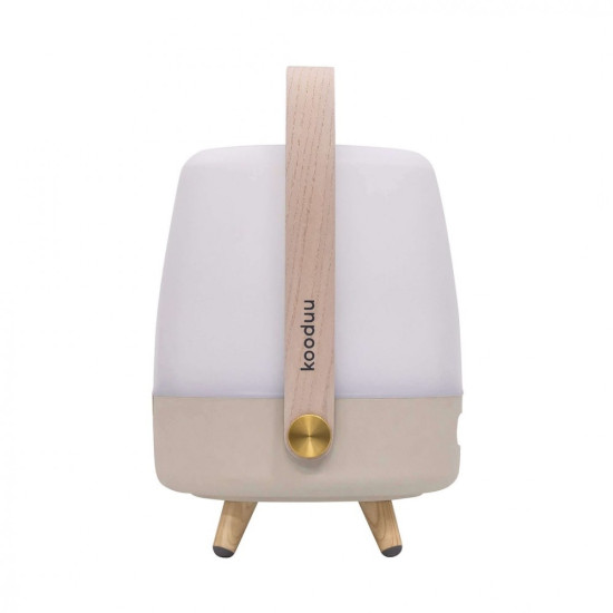 Lampa przenośna z głośnikiem Lite-Up Play Mini beżowa
