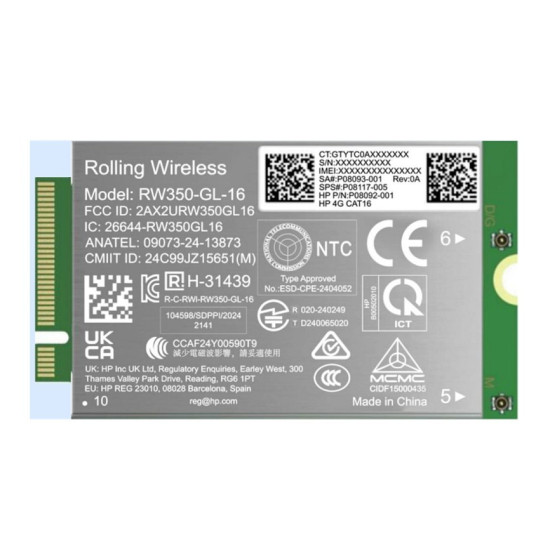Modem 4G LTE-Advanced Pro (Cat 16) WWAN    B8BD2AA 