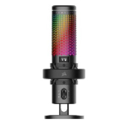 Mikrofon gamingowy pojemnościowy USB VOXARA czarny